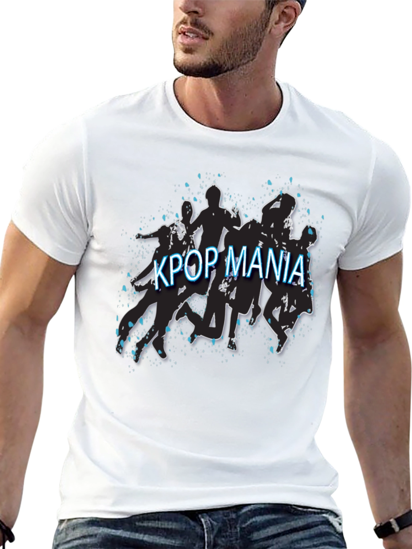 Kpop Mania Black Graphic Tee