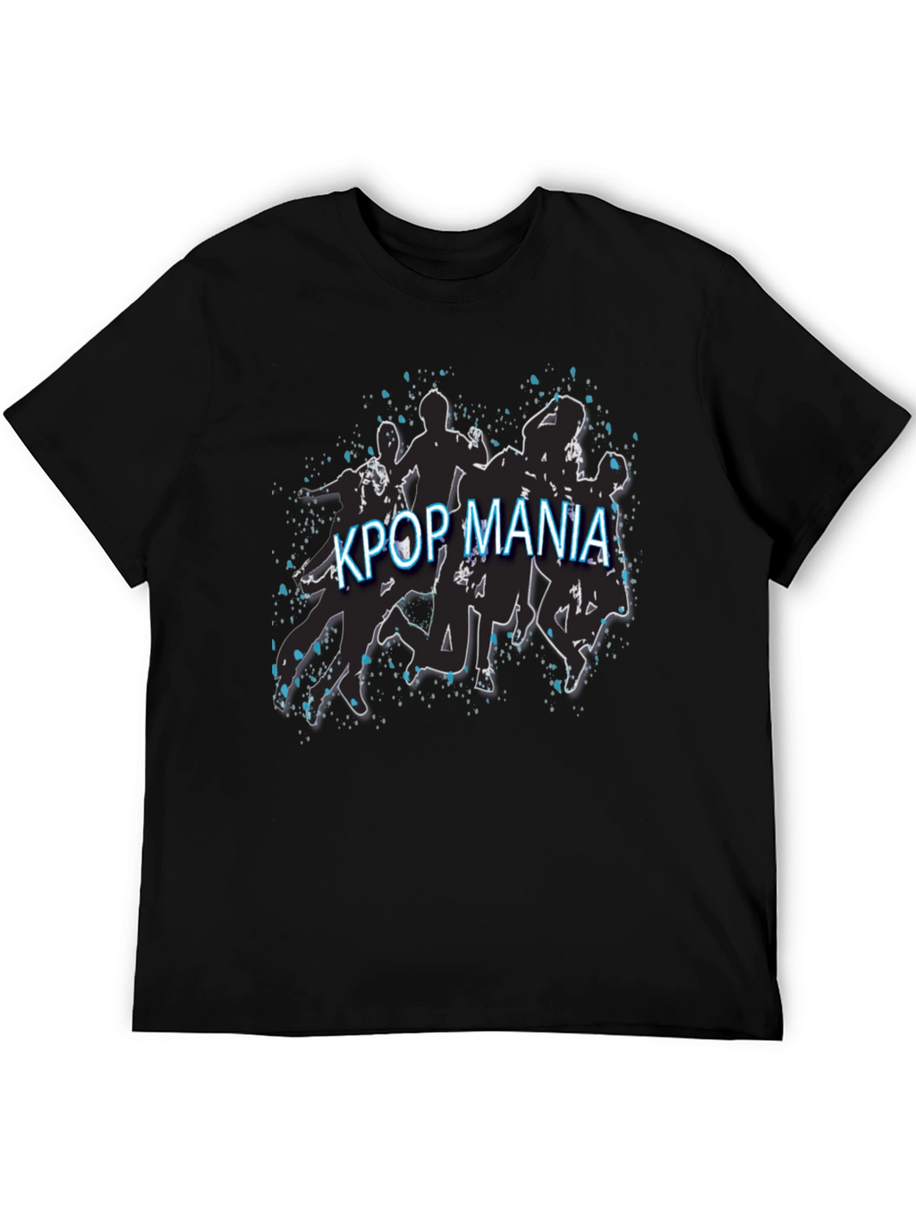 Kpop Mania Black Graphic Tee
