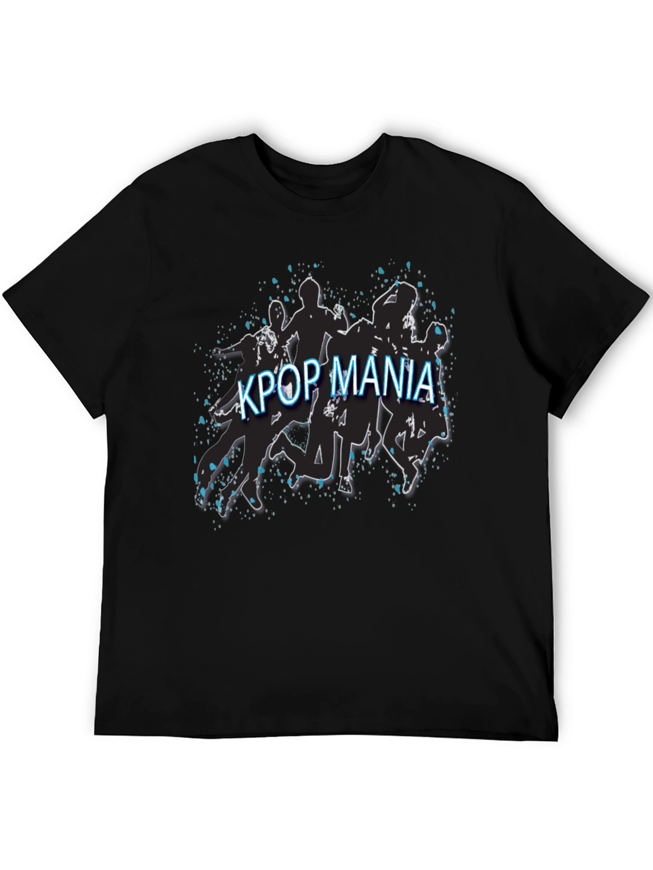 Kpop Mania Black Graphic Tee