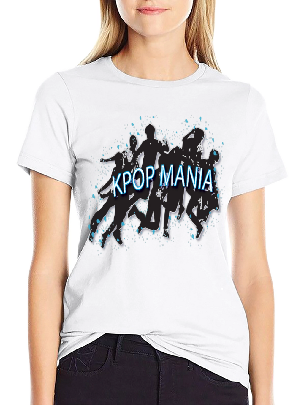 Kpop Mania Black Graphic Tee