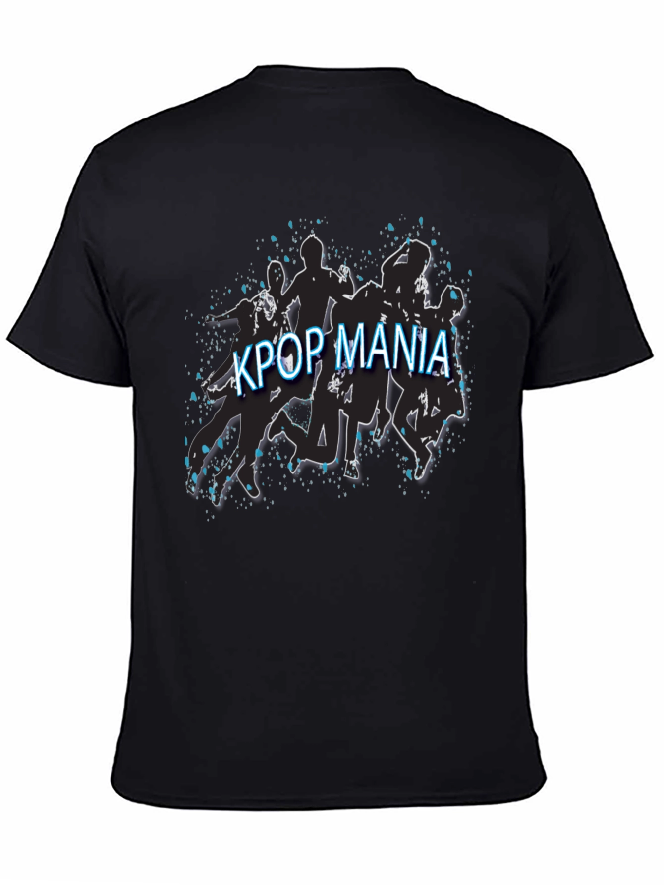 Kpop Mania Black Graphic Tee