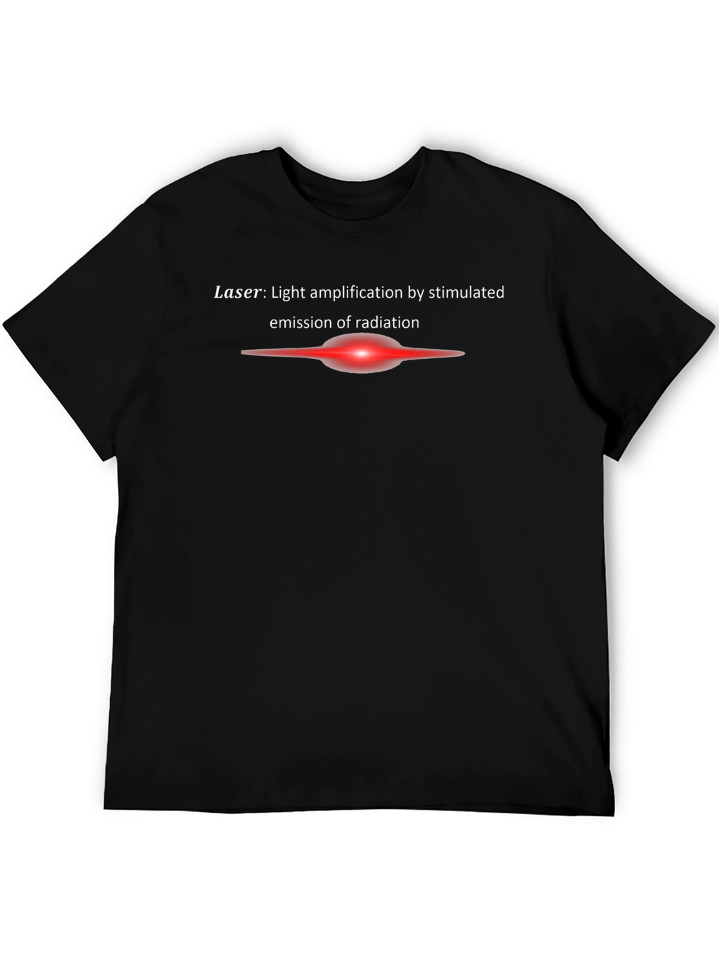 Laser Definition Black T-Shirt - Science Tee