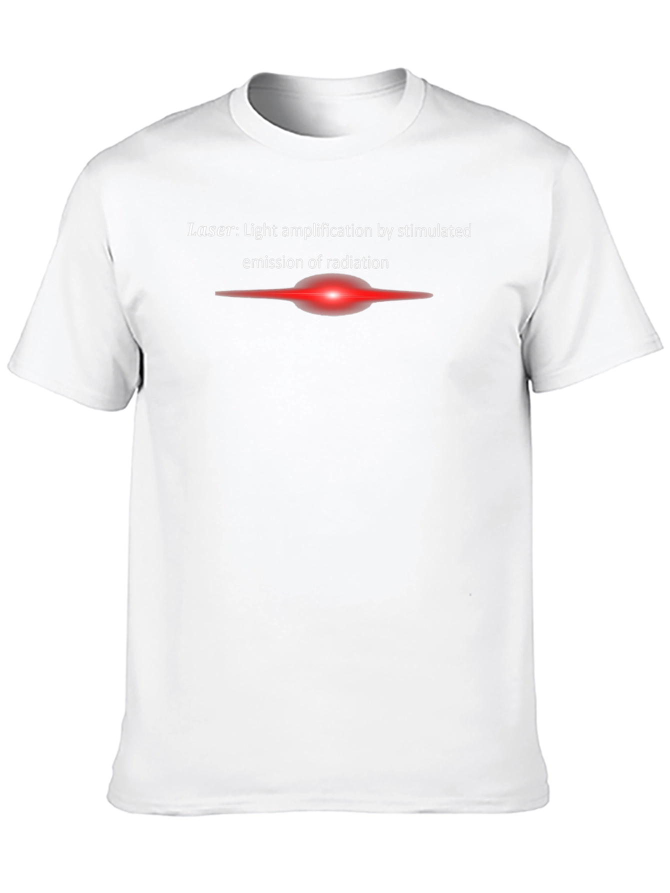 Laser Definition Black T-Shirt - Science Tee