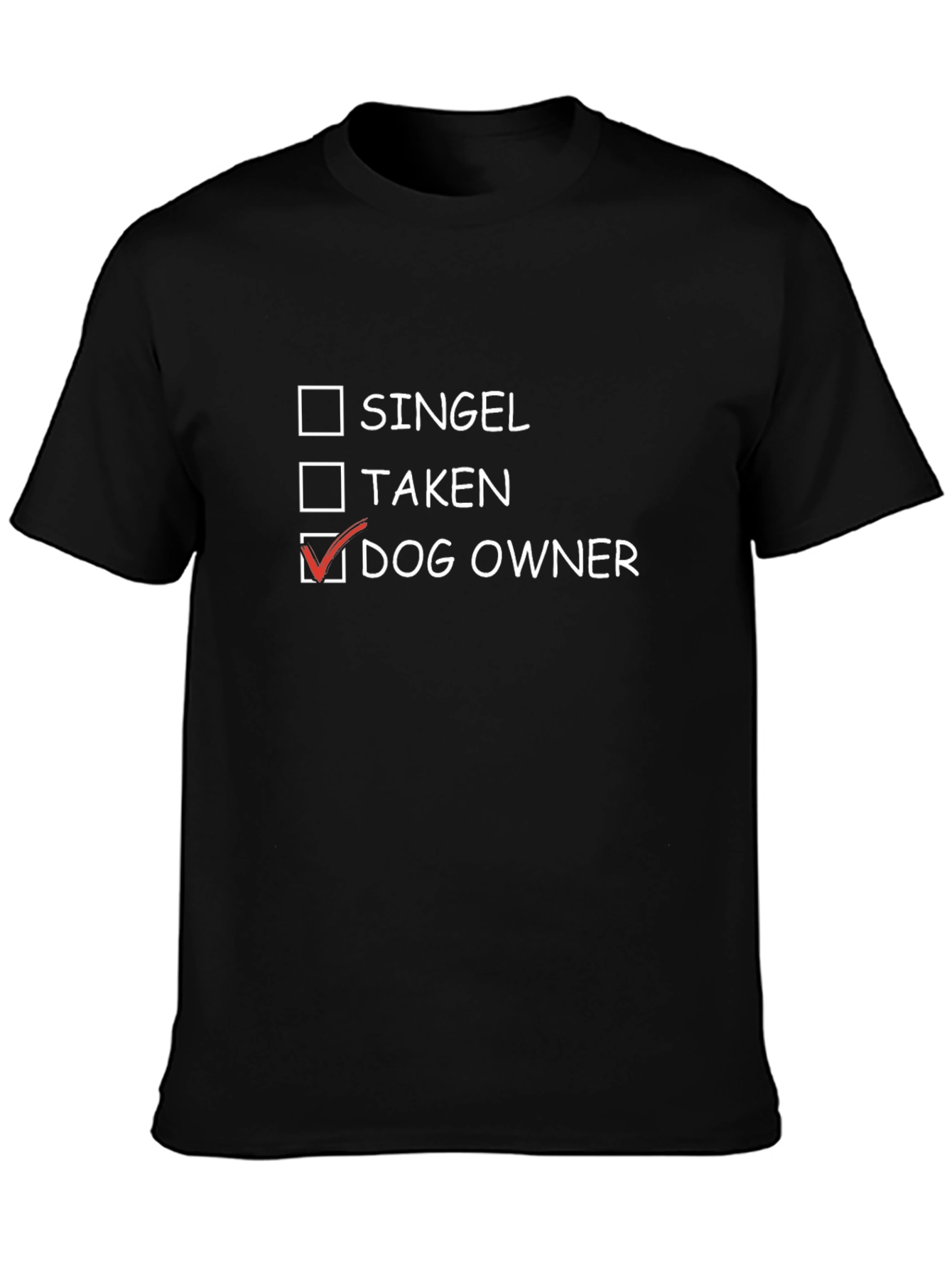 Dog Owner T-Shirt - Black Cotton Tee
