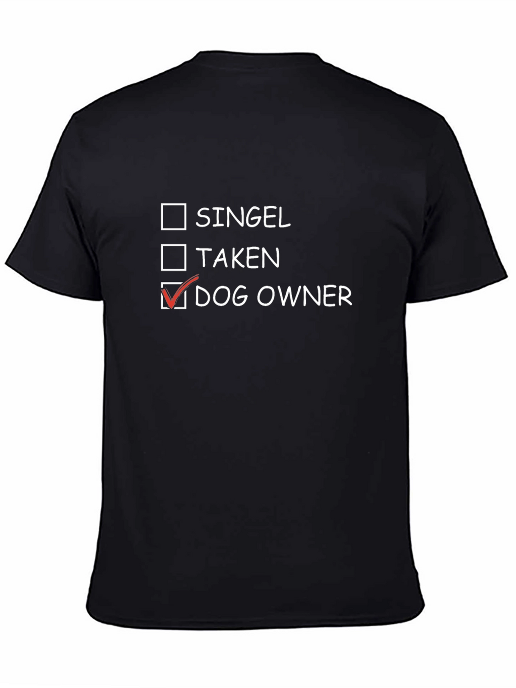 Dog Owner T-Shirt - Black Cotton Tee