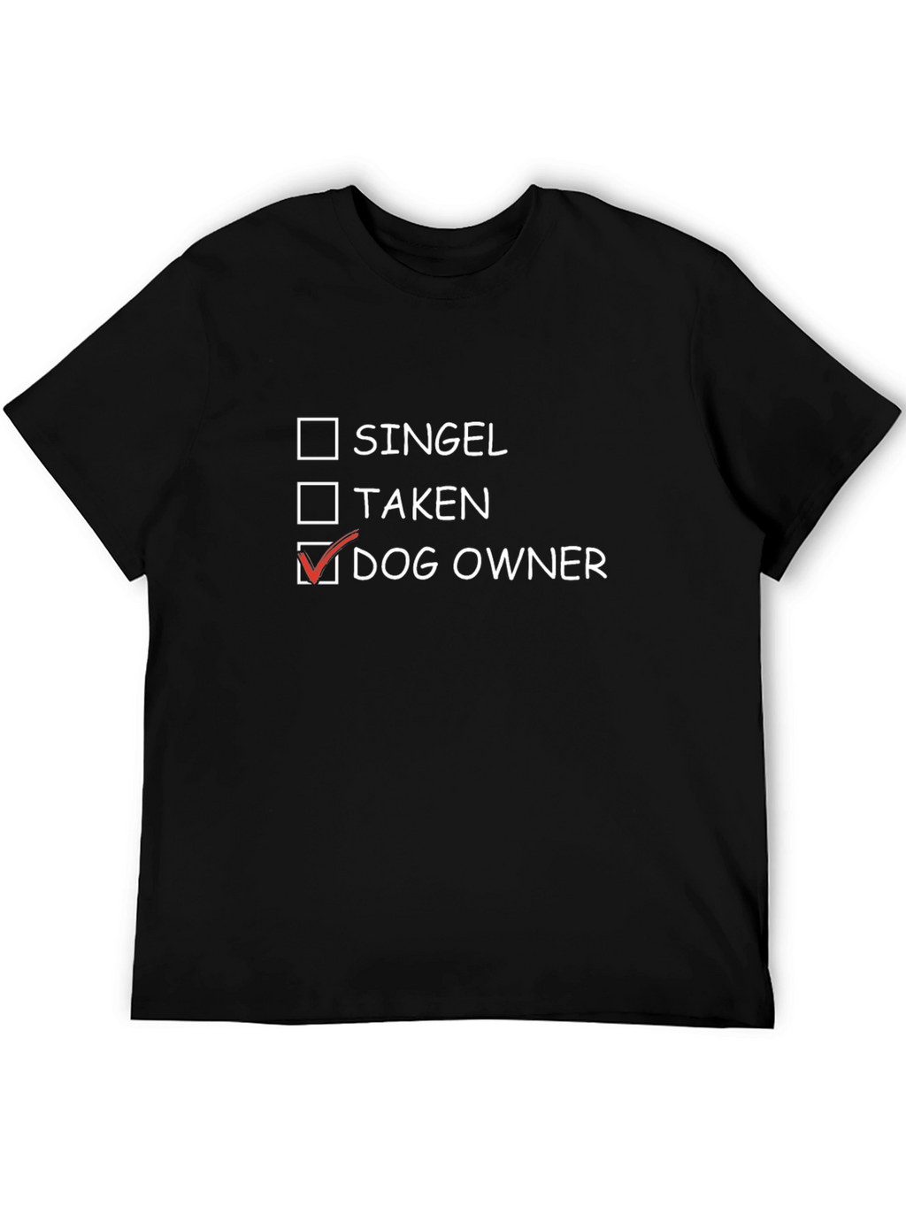 Dog Owner T-Shirt - Black Cotton Tee