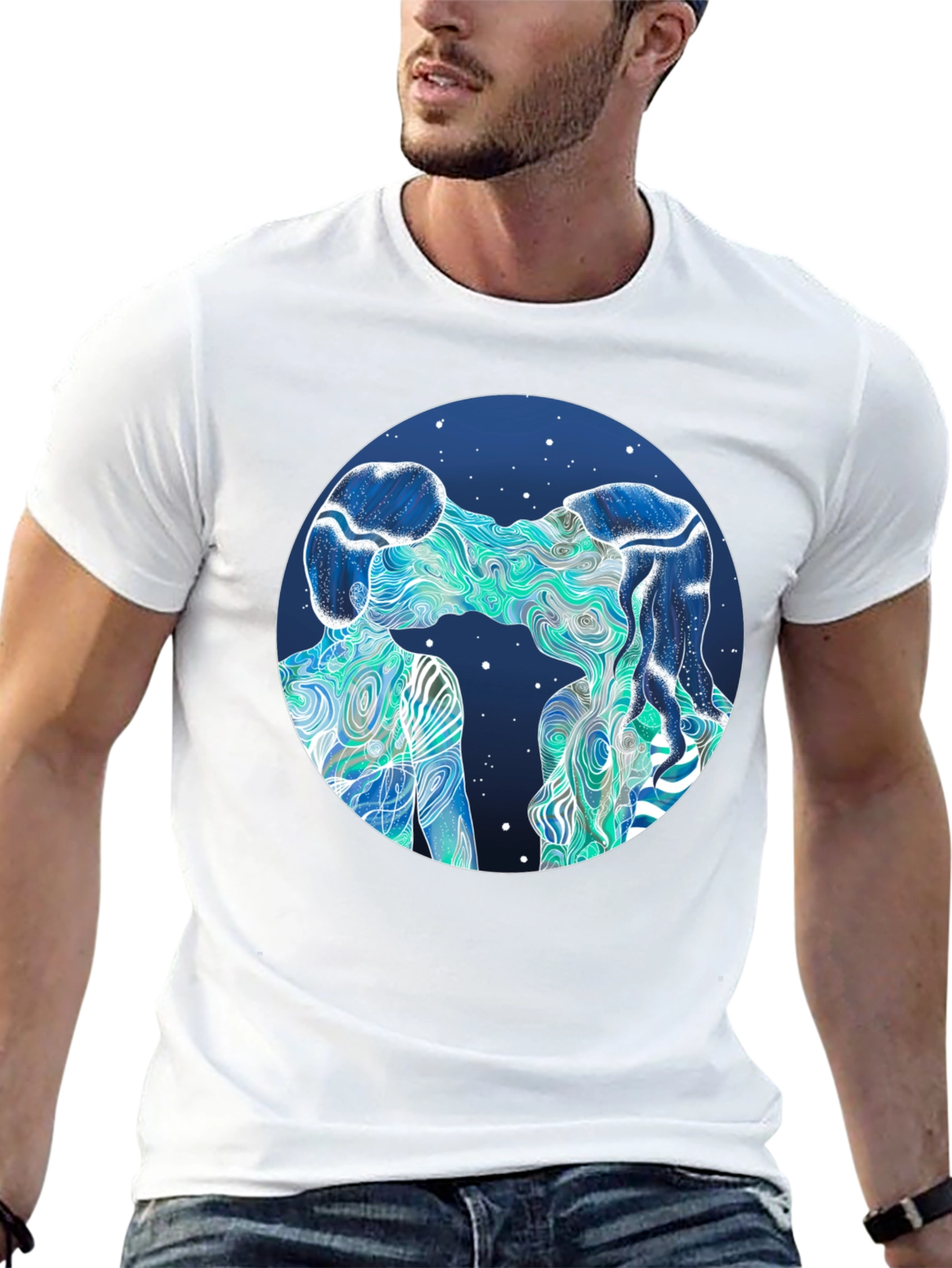 Abstract Lovers Graphic T-Shirt