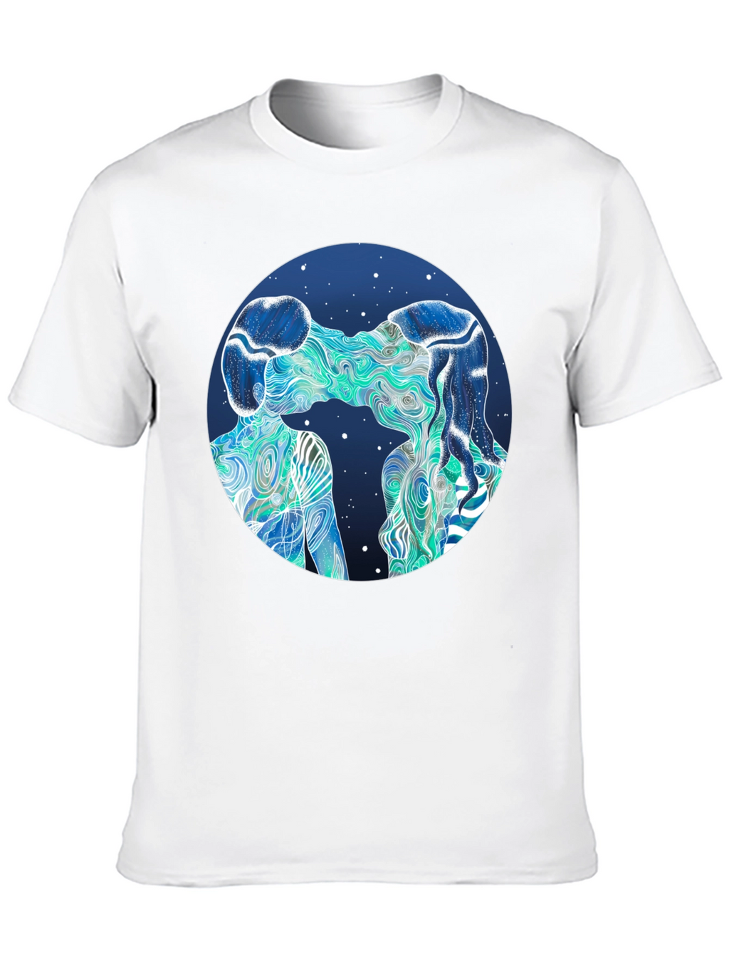 Abstract Lovers Graphic T-Shirt