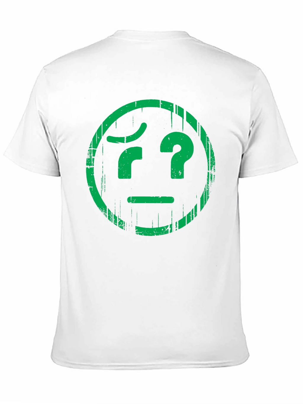 Confused Face Graphic Tee - Unisex Black T-Shirt