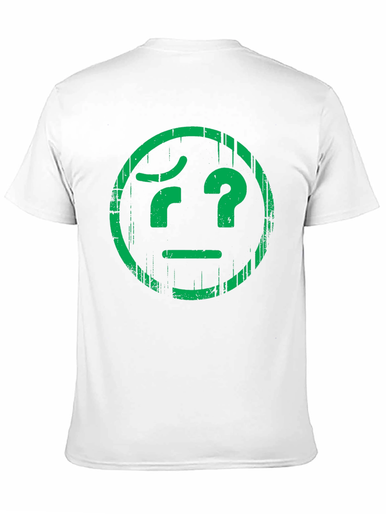Confused Face Graphic Tee - Unisex Black T-Shirt