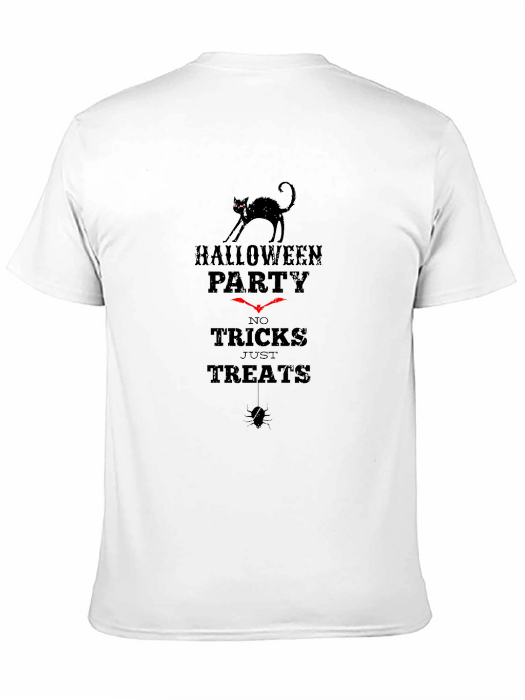 Halloween Party No Tricks Just Treats Black T-Shirt