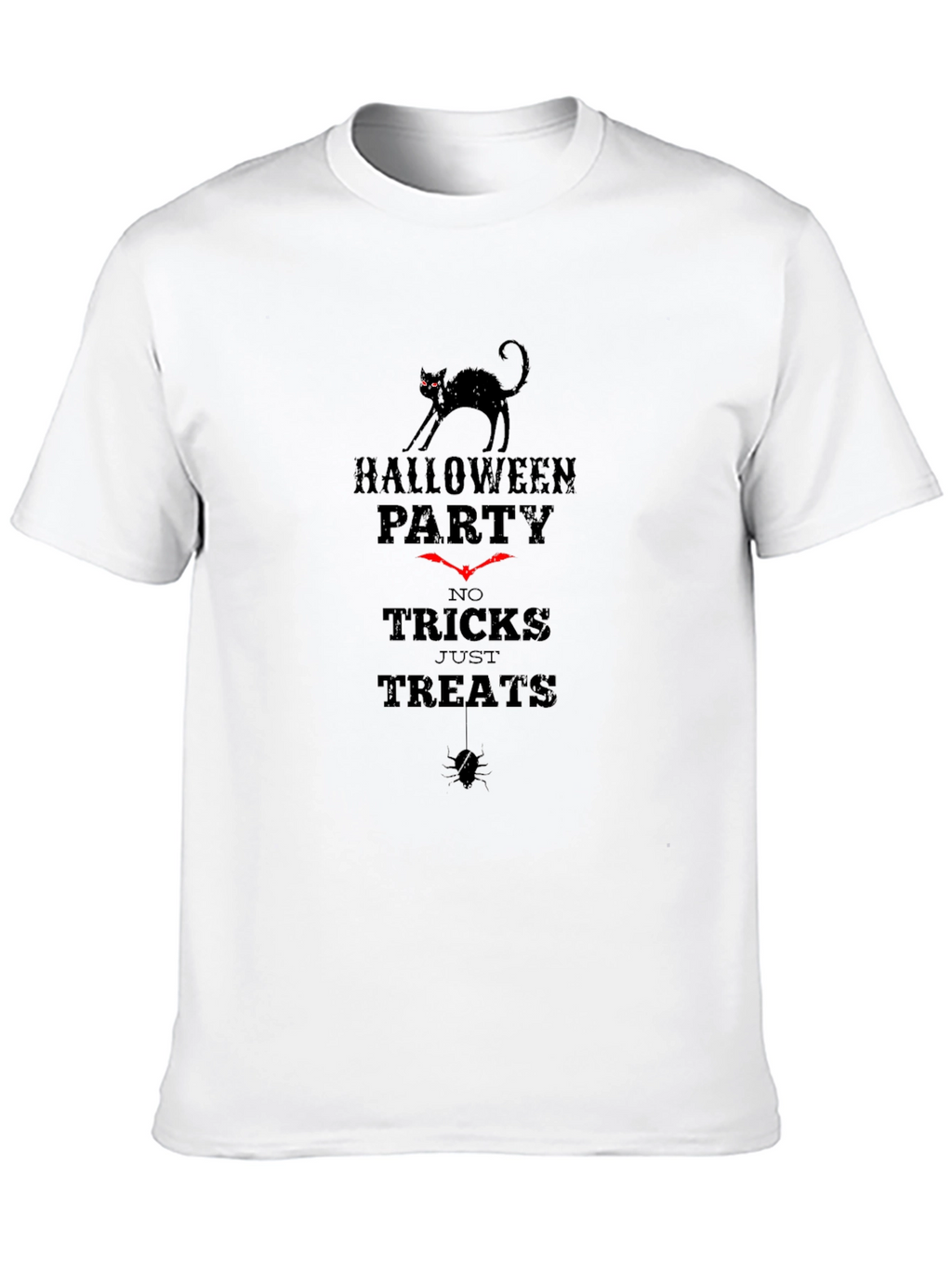 Halloween Party No Tricks Just Treats Black T-Shirt