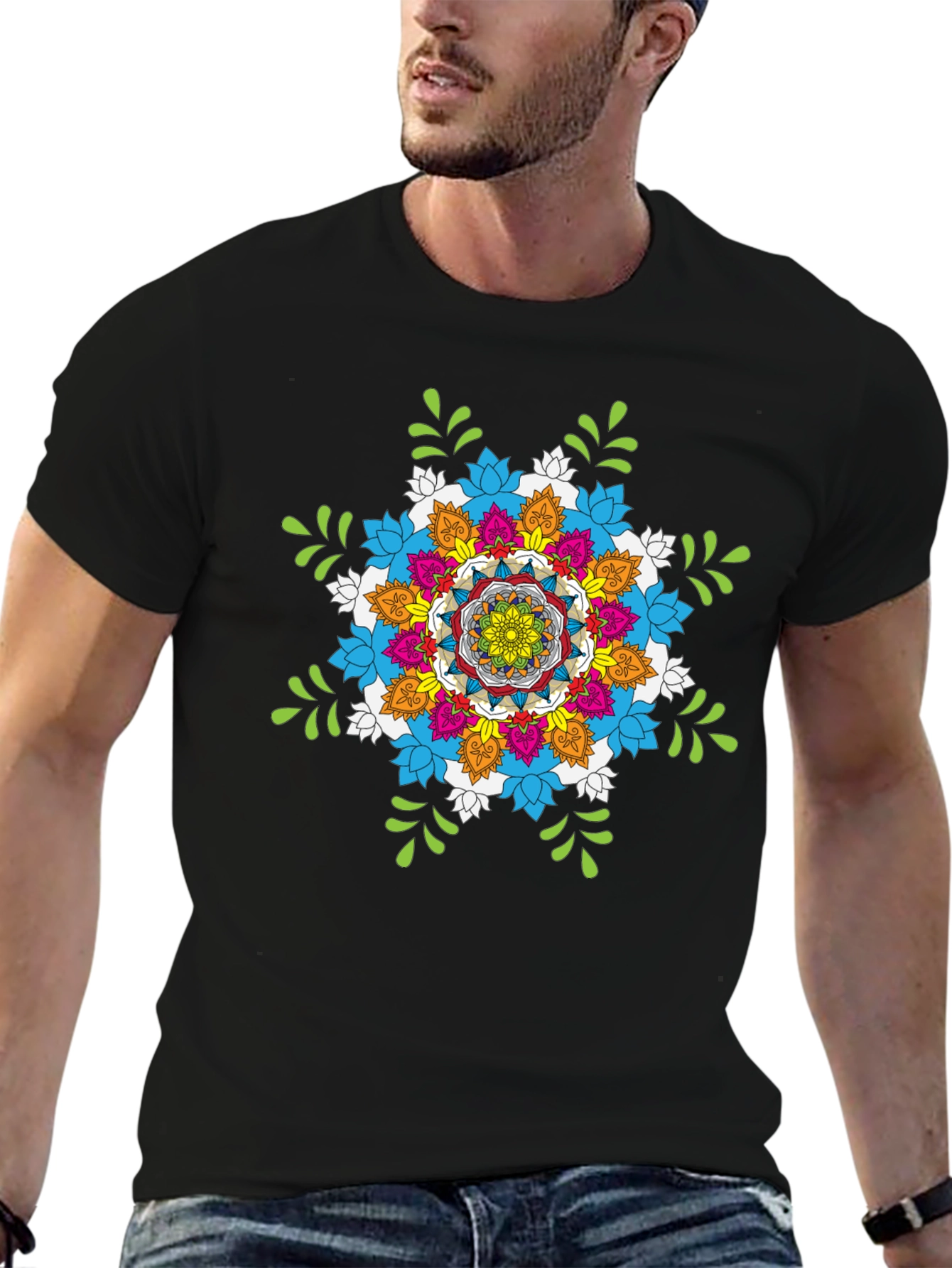 Vibrant Mandala Graphic T-Shirt