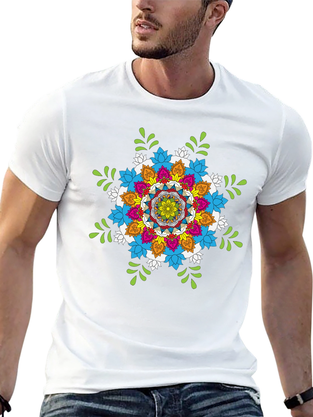 Vibrant Mandala Graphic T-Shirt