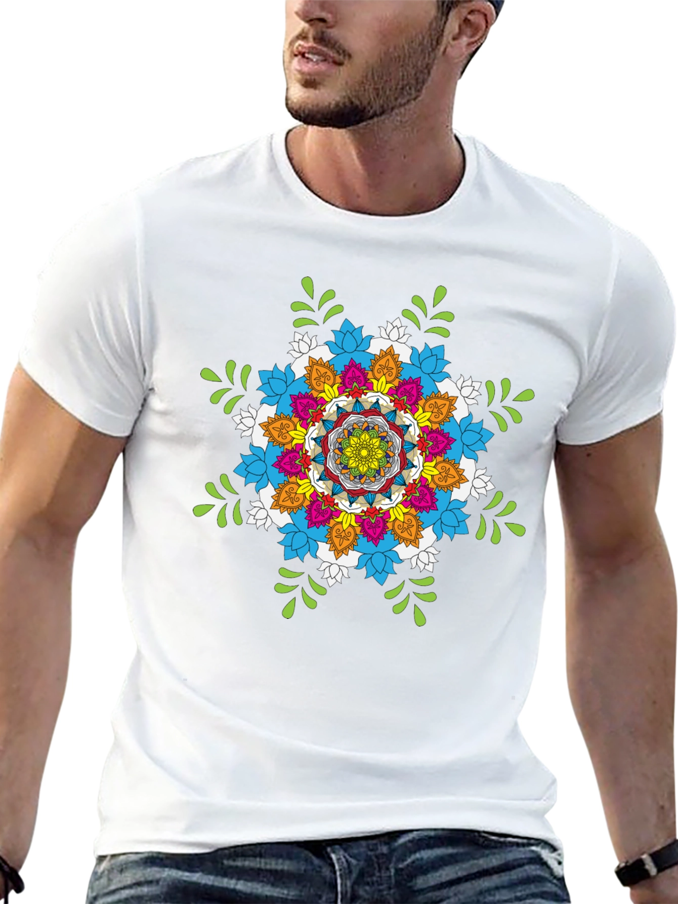Vibrant Mandala Graphic T-Shirt