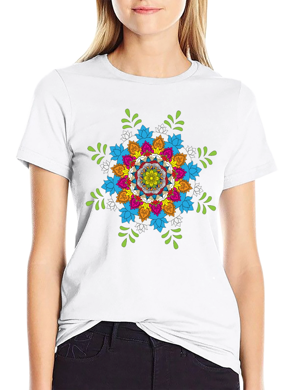 Vibrant Mandala Graphic T-Shirt