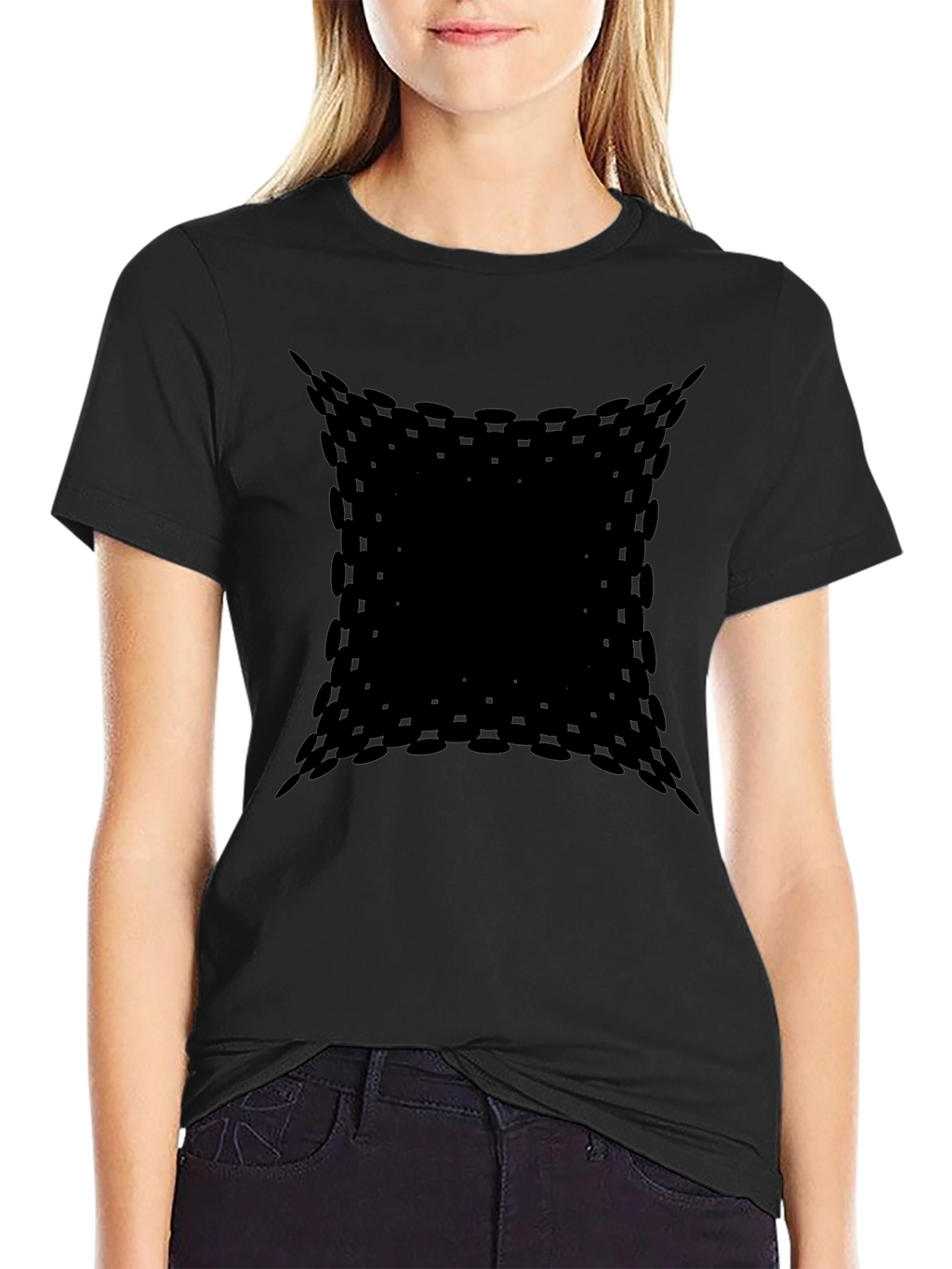 Modern Black Pattern Tee