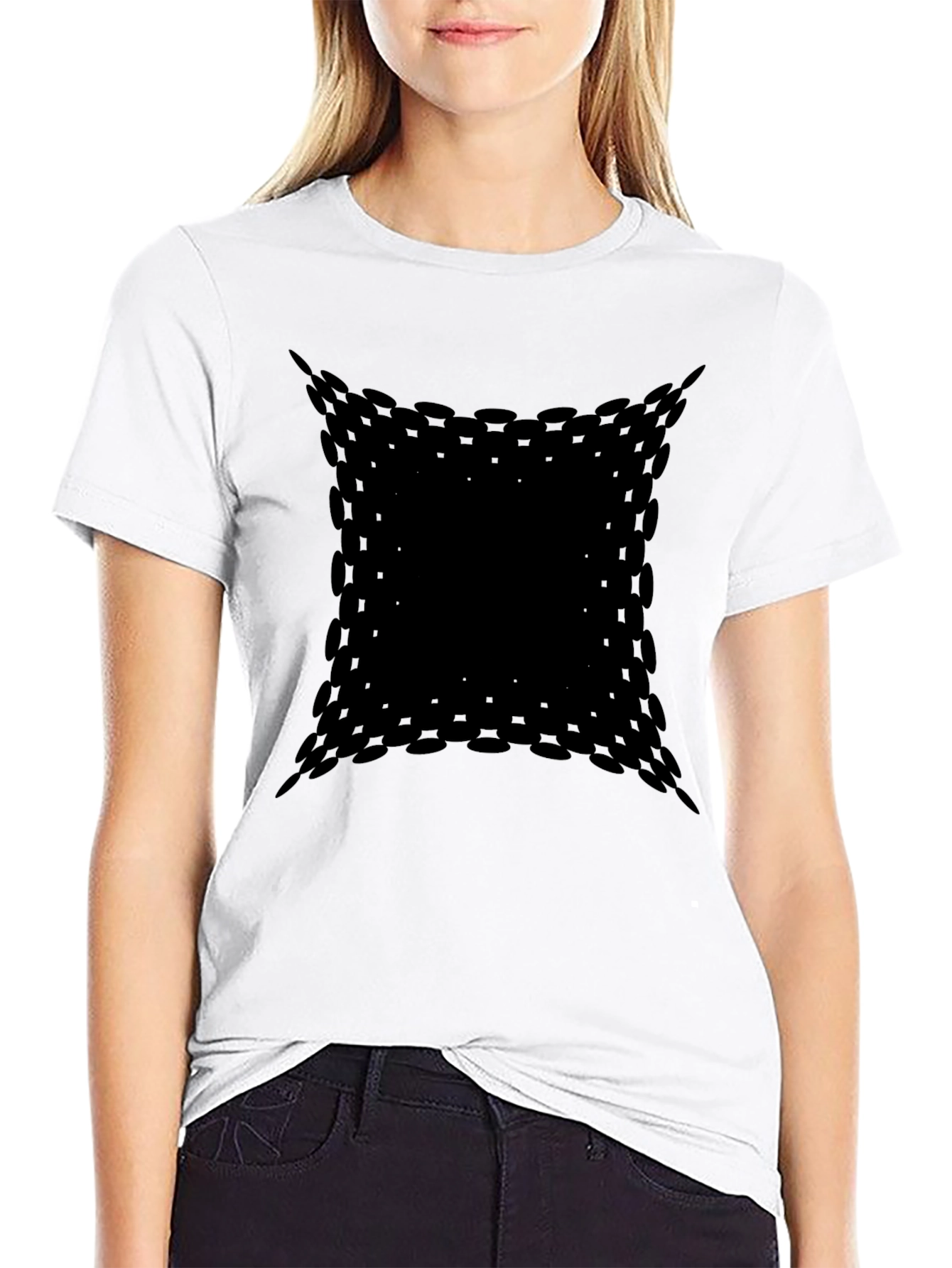 Modern Black Pattern Tee