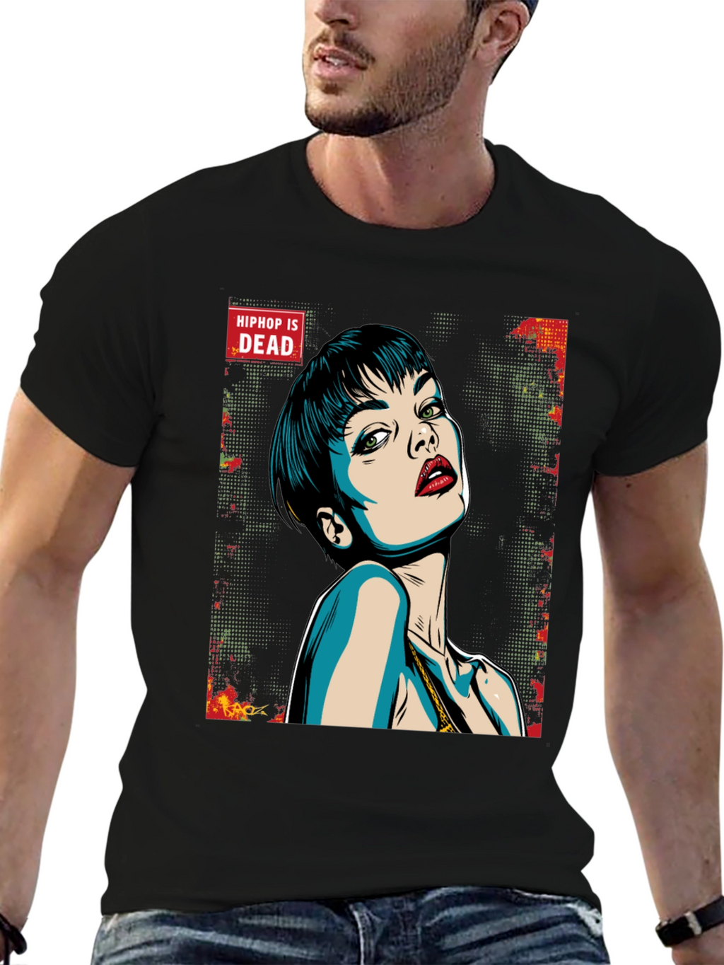 Edgy Graphic Tee - Hip Hop is Dead