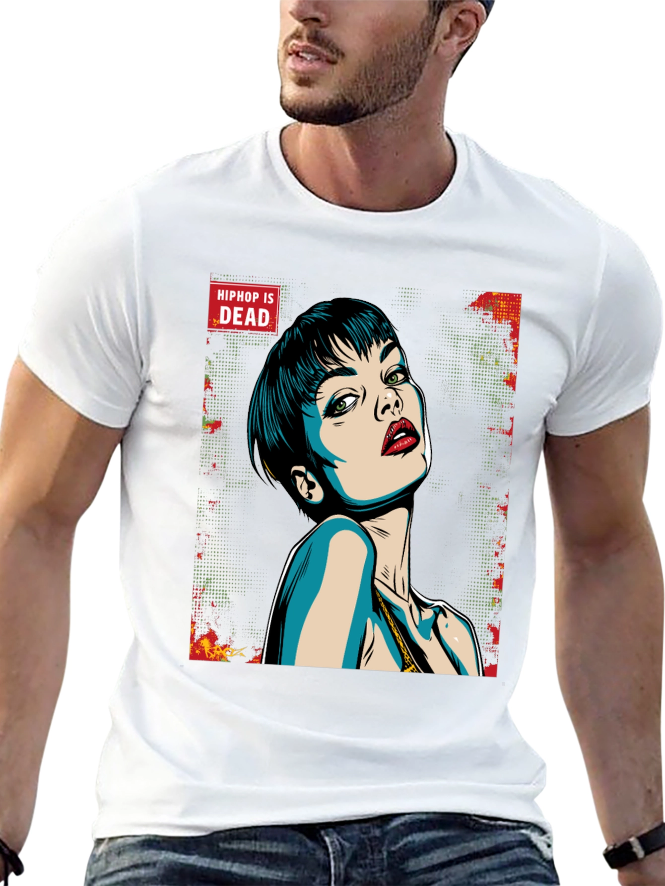 Edgy Graphic Tee - Hip Hop is Dead
