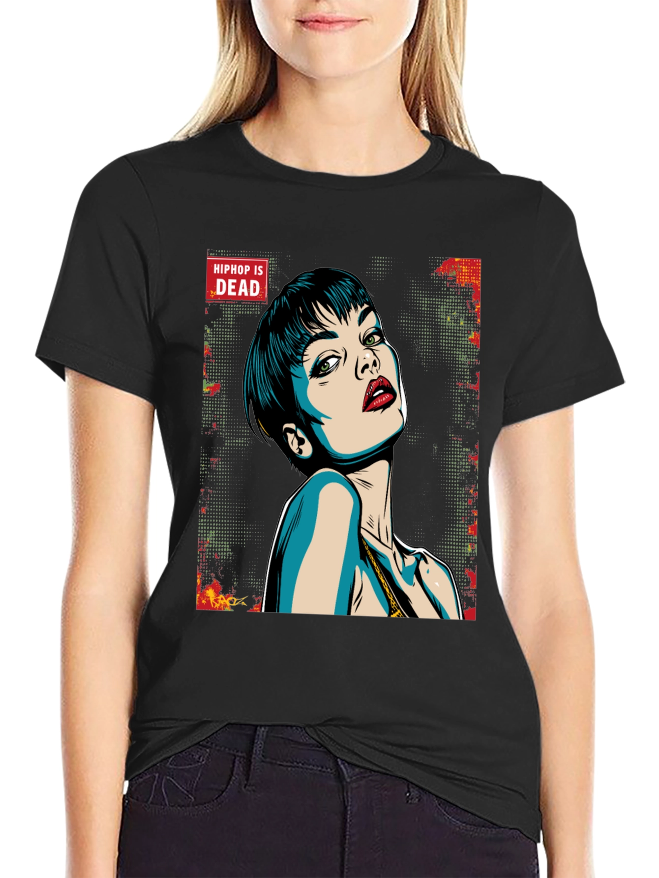 Edgy Graphic Tee - Hip Hop is Dead