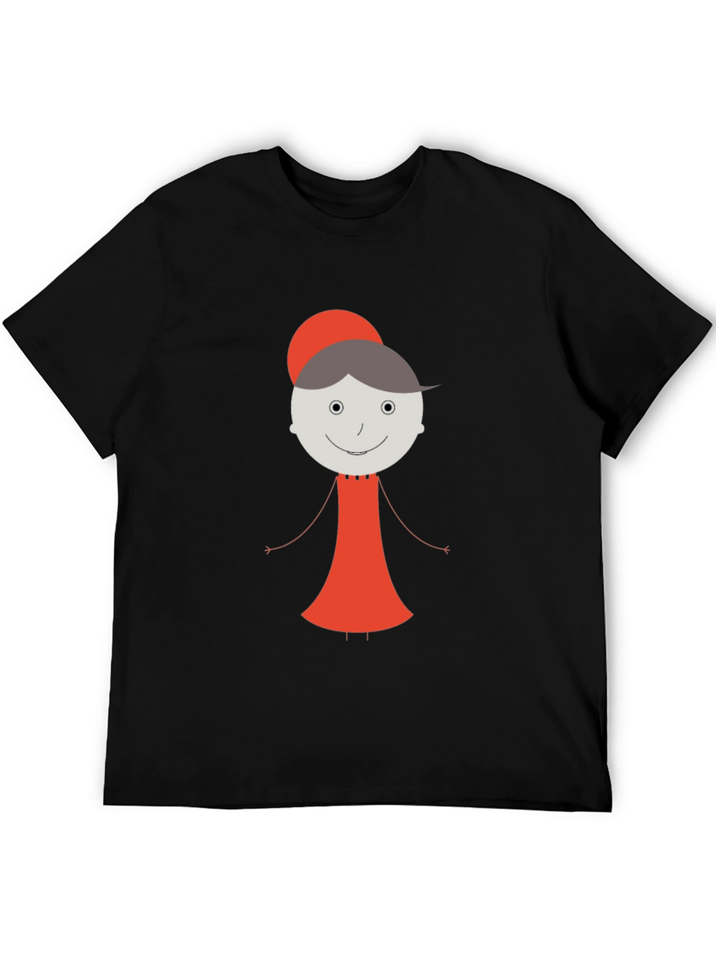 Whimsical Granny Graphic Tee - Unisex Black T-Shirt