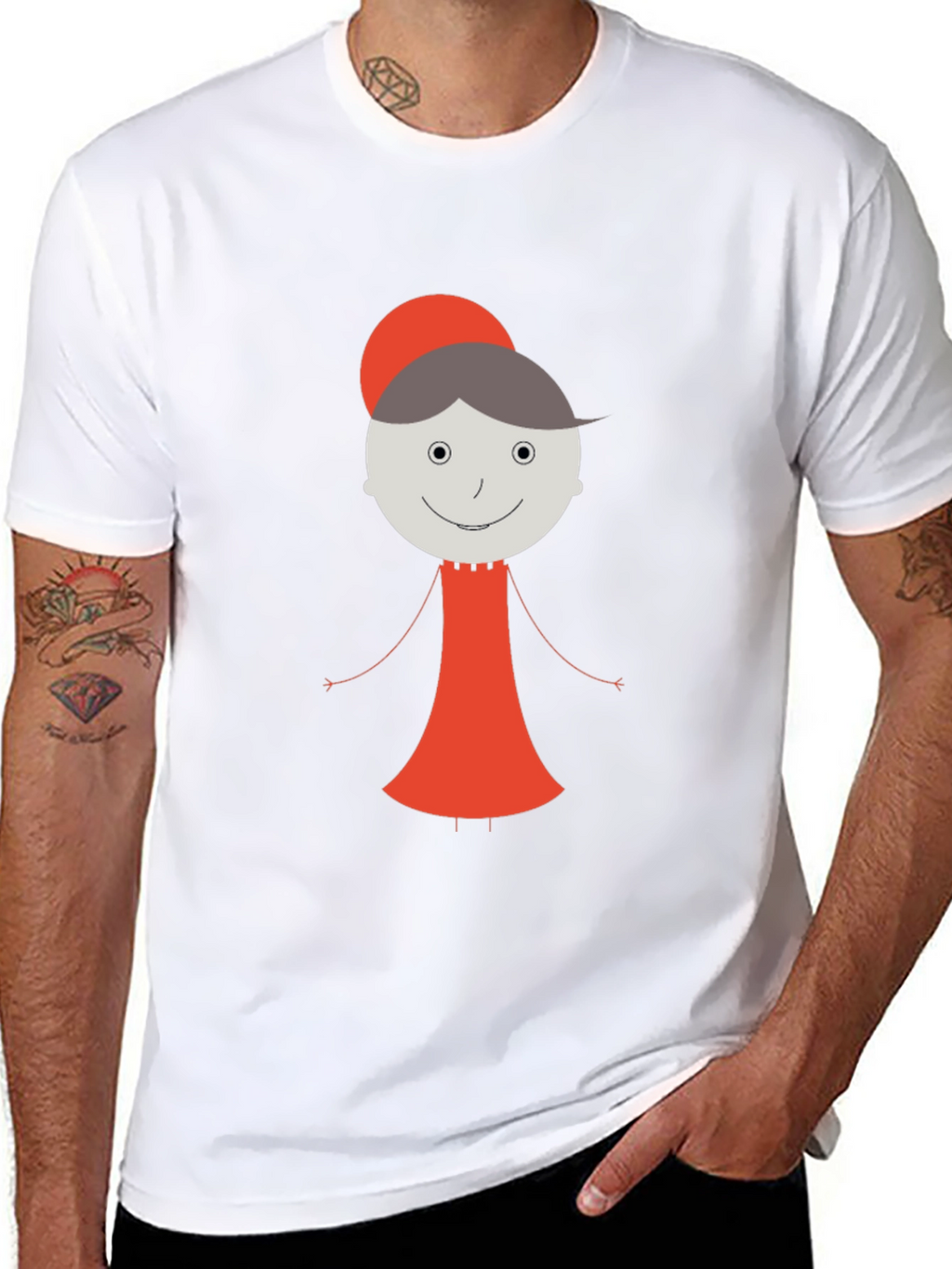 Whimsical Granny Graphic Tee - Unisex Black T-Shirt