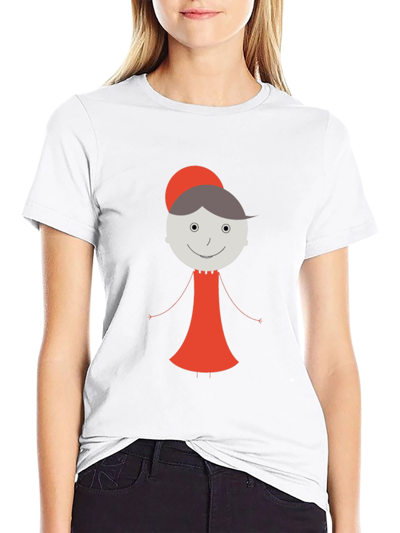 Whimsical Granny Graphic Tee - Unisex Black T-Shirt