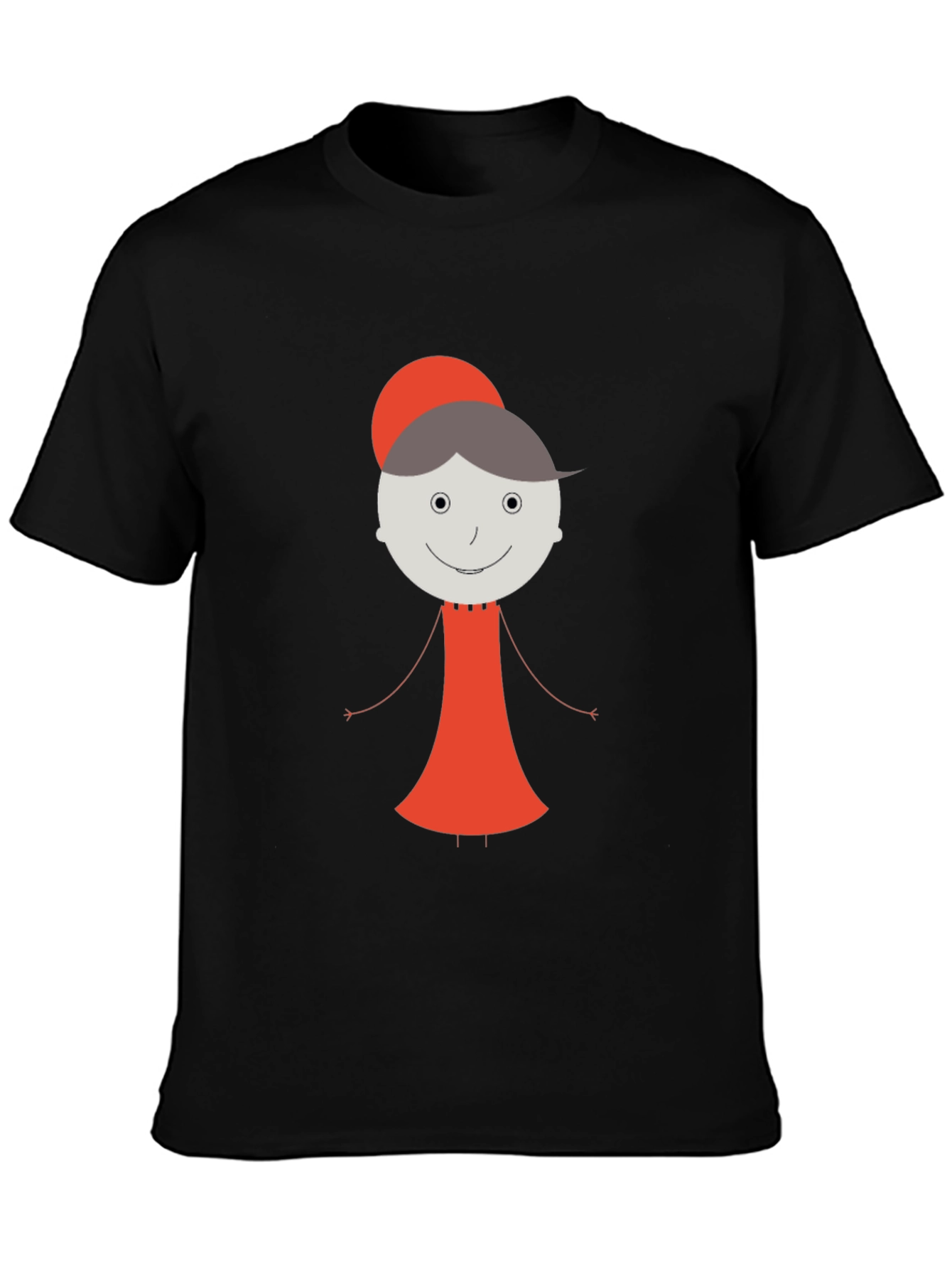 Whimsical Granny Graphic Tee - Unisex Black T-Shirt