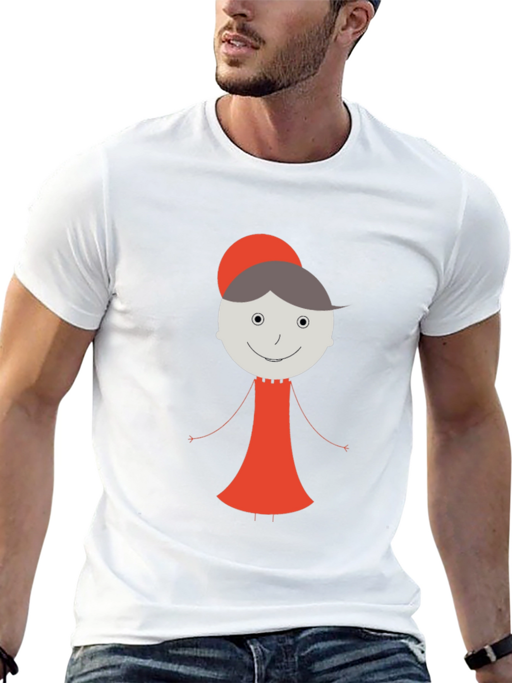Whimsical Granny Graphic Tee - Unisex Black T-Shirt