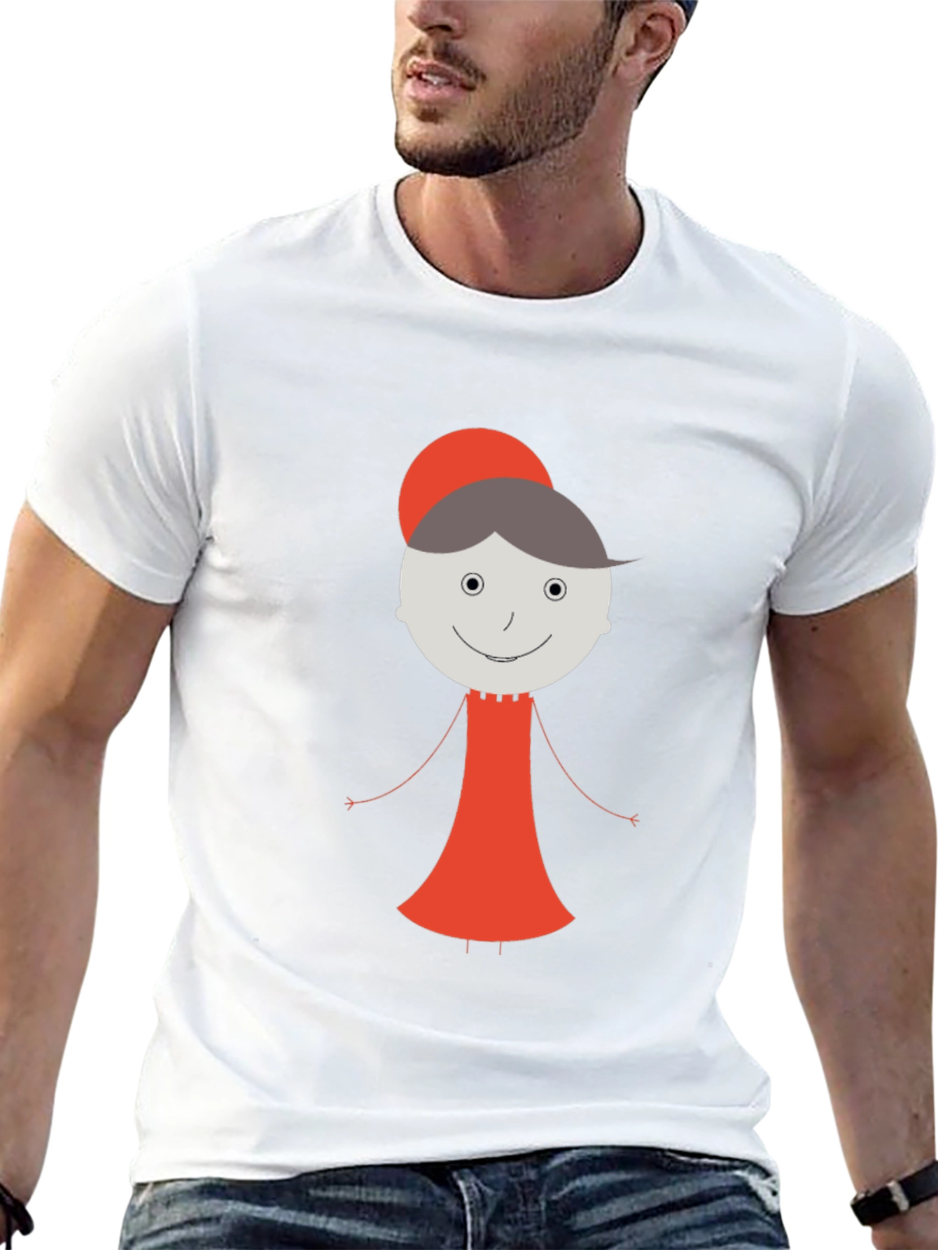 Whimsical Granny Graphic Tee - Unisex Black T-Shirt