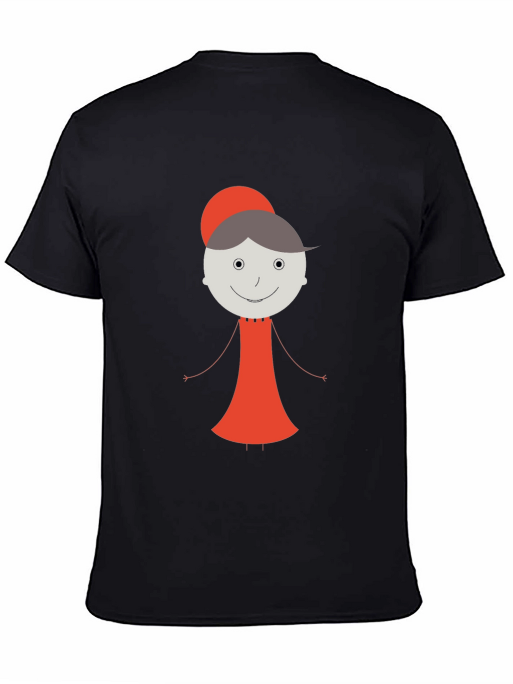 Whimsical Granny Graphic Tee - Unisex Black T-Shirt