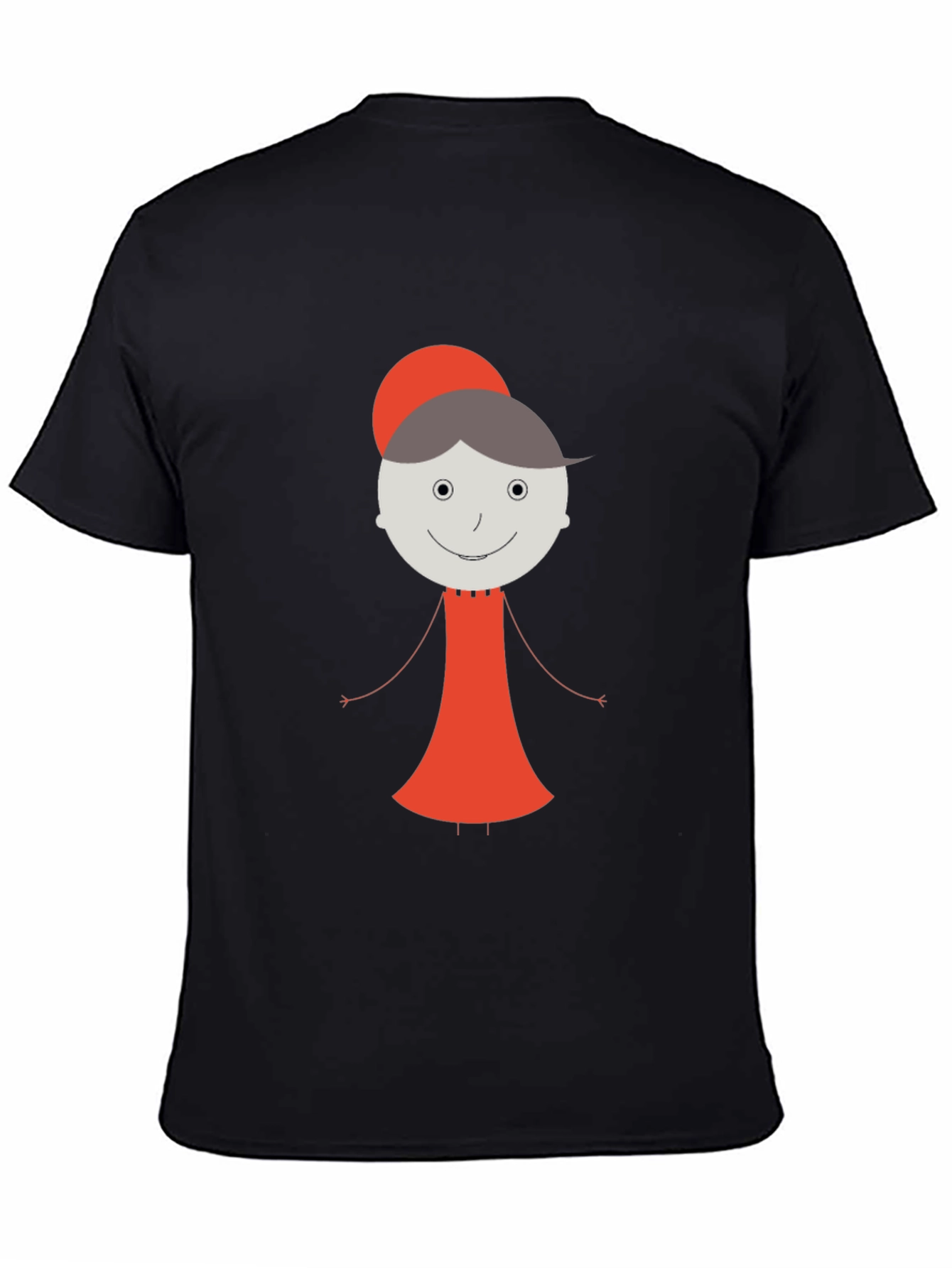 Whimsical Granny Graphic Tee - Unisex Black T-Shirt