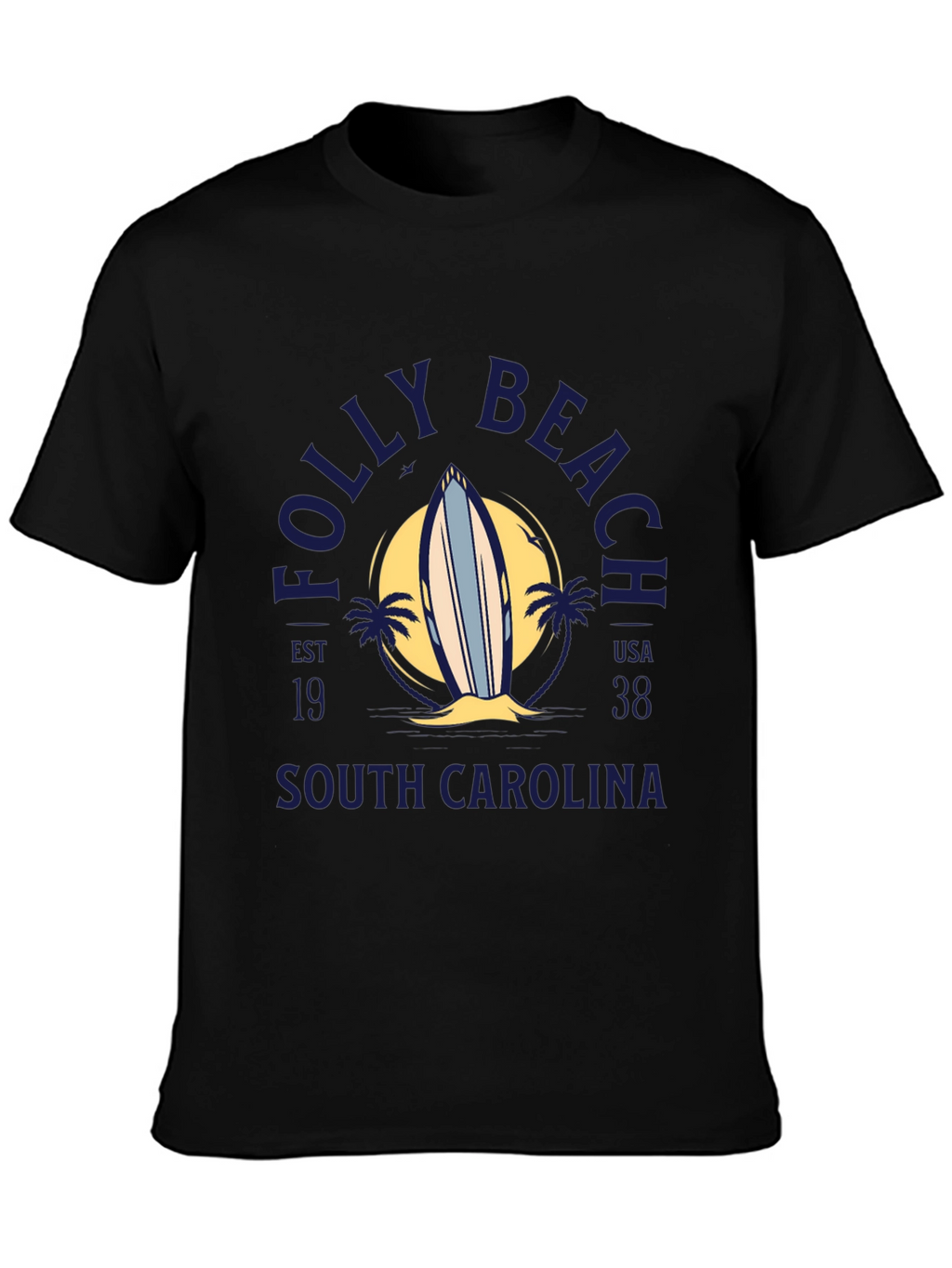 Folly Beach South Carolina Surf T-Shirt