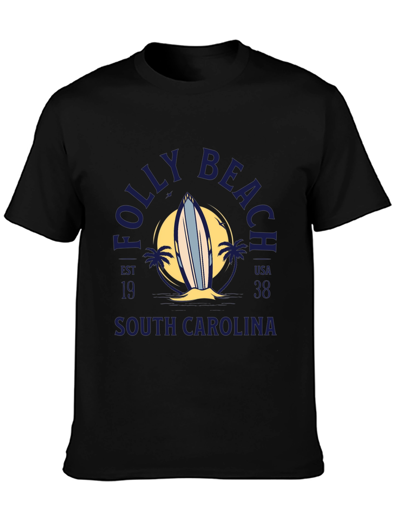 Folly Beach South Carolina Surf T-Shirt