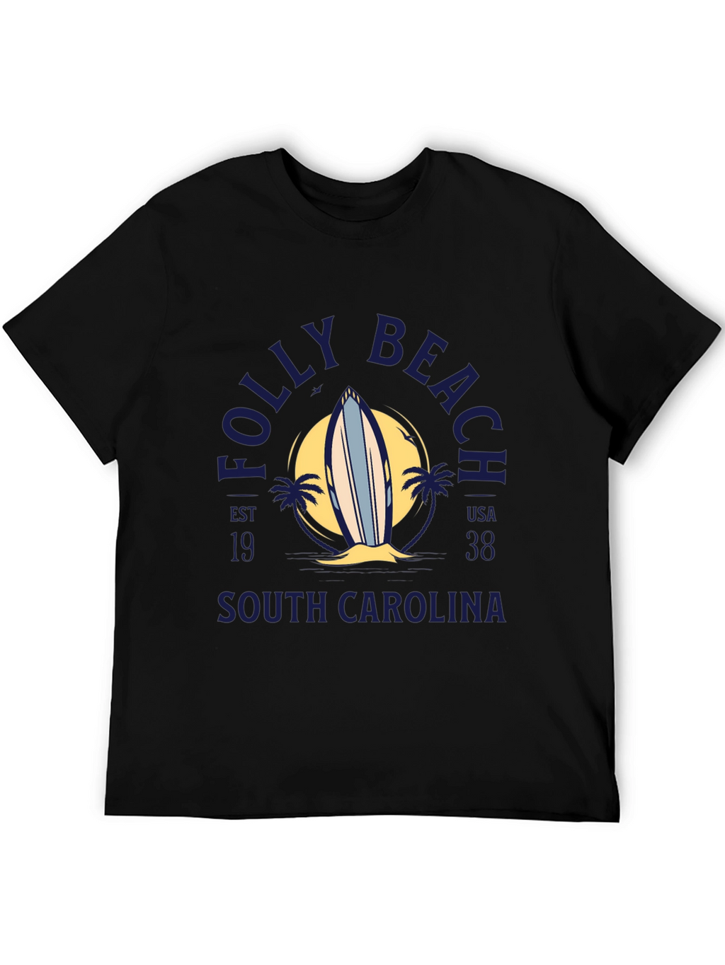 Folly Beach South Carolina Surf T-Shirt