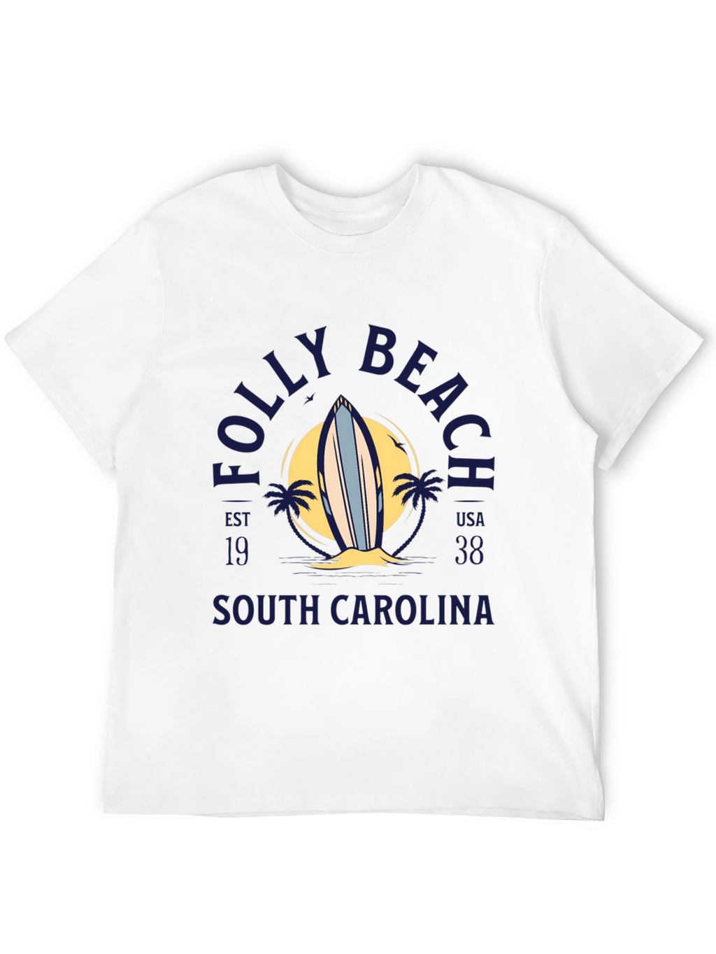 Folly Beach South Carolina Surf T-Shirt