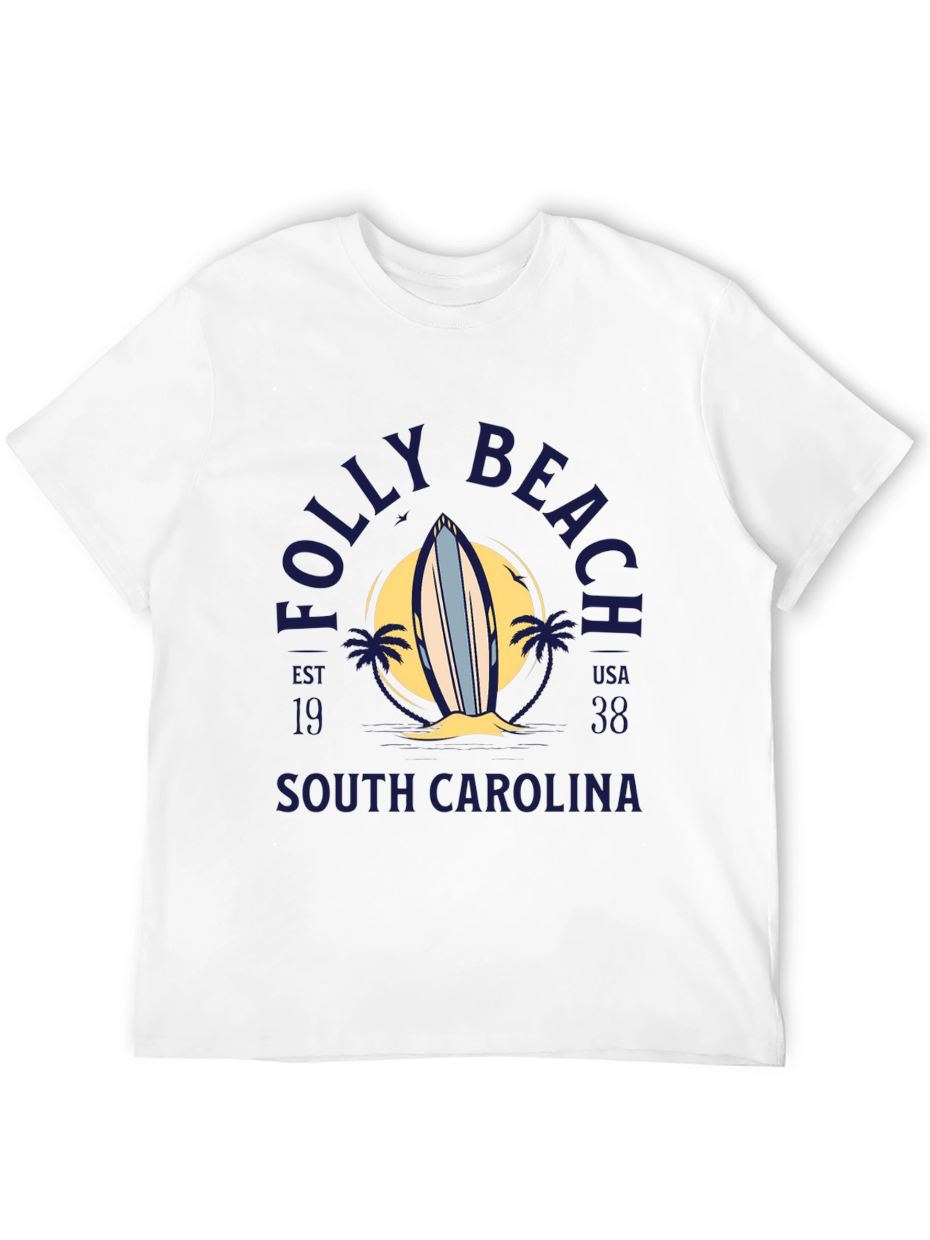 Folly Beach South Carolina Surf T-Shirt