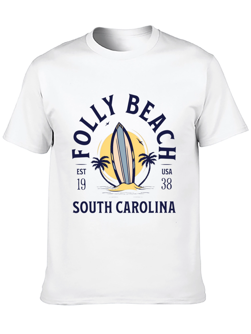 Folly Beach South Carolina Surf T-Shirt