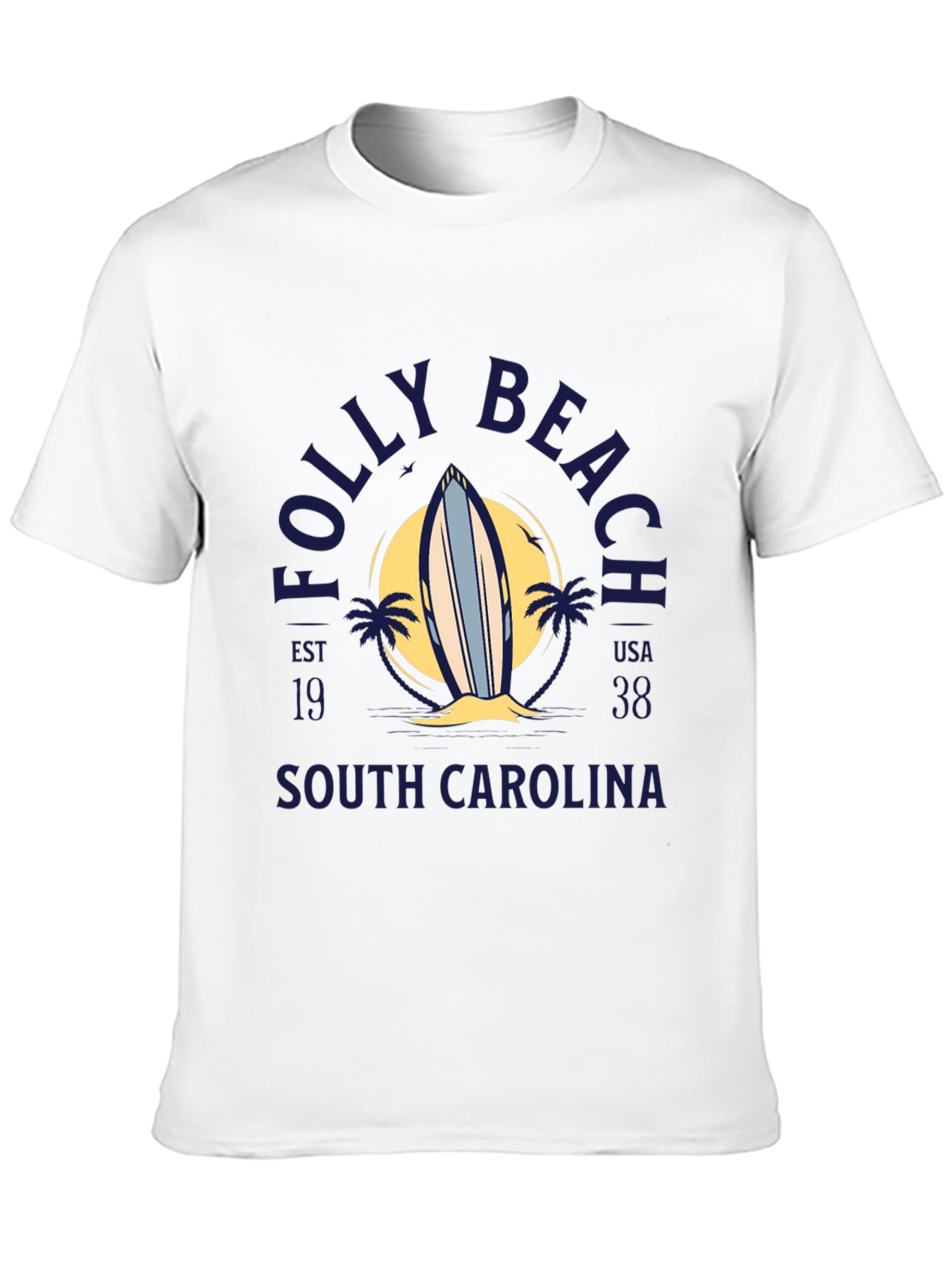 Folly Beach South Carolina Surf T-Shirt