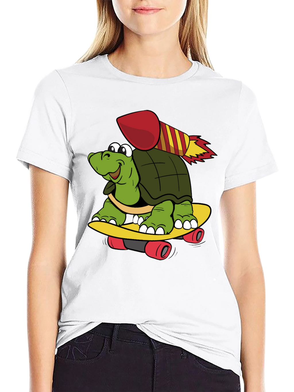 Turtle Skateboard Rocket T-Shirt