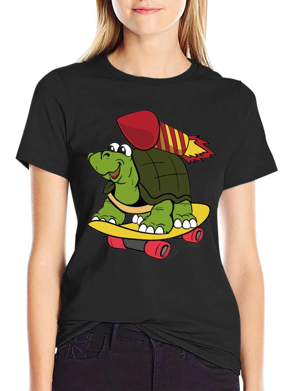 Turtle Skateboard Rocket T-Shirt