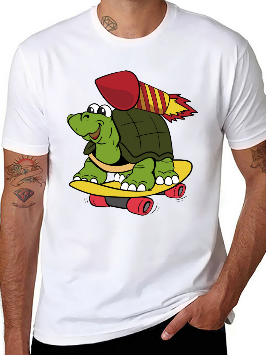 Turtle Skateboard Rocket T-Shirt