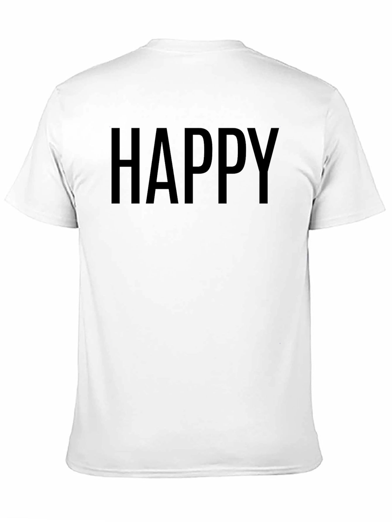 Happy Black Graphic T-Shirt