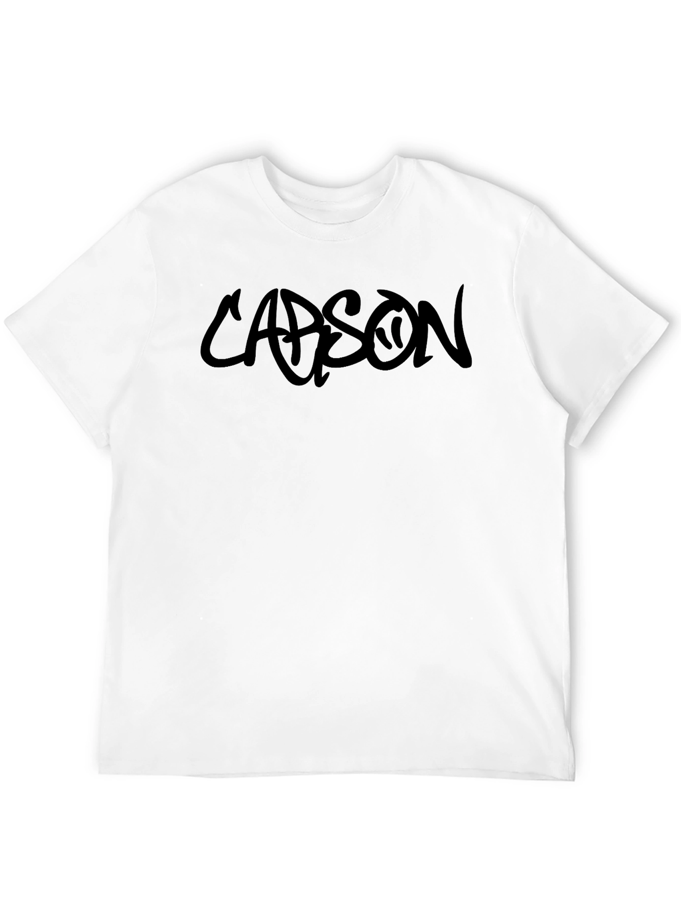 Carson Black Graphic Tee - Modern Streetwear T-Shirt