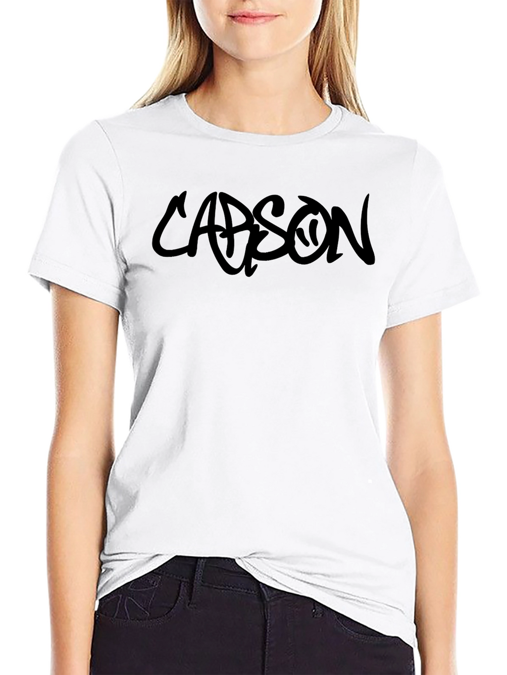 Carson Black Graphic Tee - Modern Streetwear T-Shirt