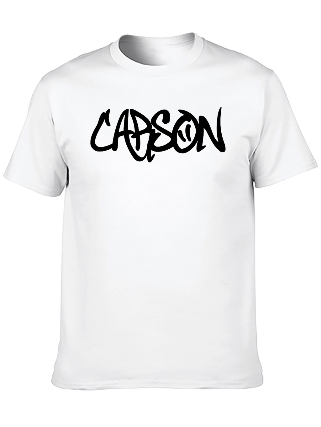 Carson Black Graphic Tee - Modern Streetwear T-Shirt