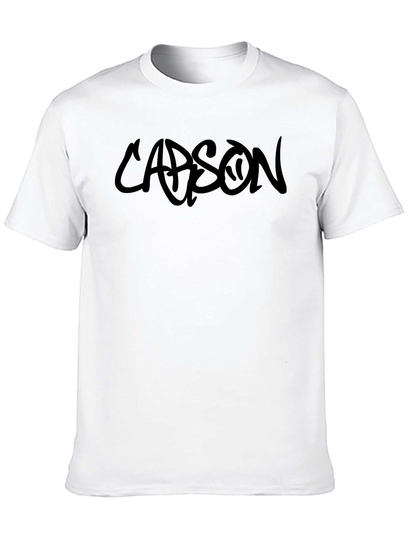 Carson Black Graphic Tee - Modern Streetwear T-Shirt