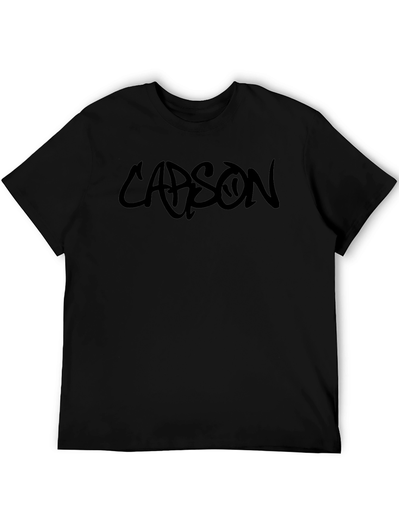 Carson Black Graphic Tee - Modern Streetwear T-Shirt