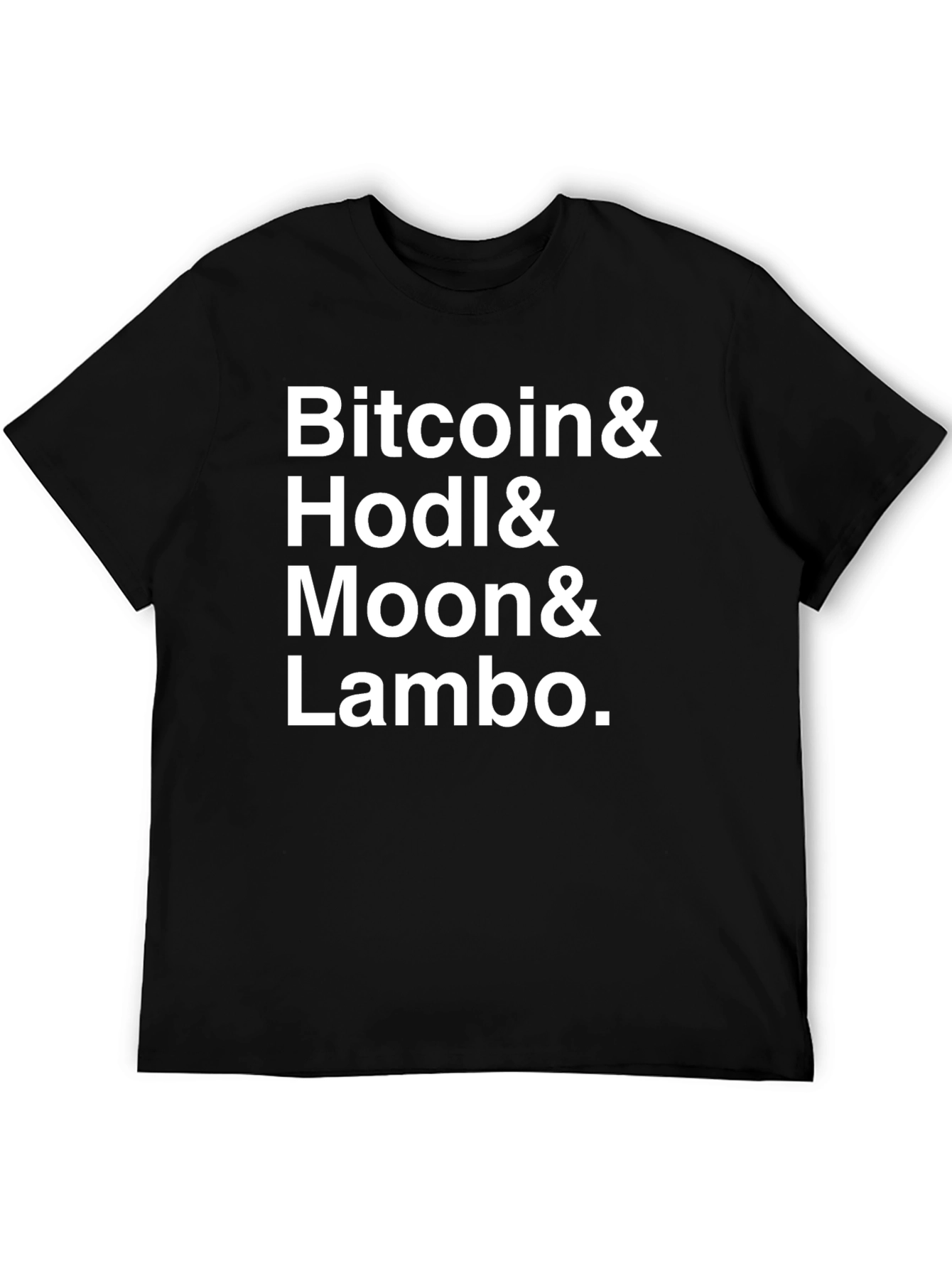 Bitcoin HODL Moon Lambo Crypto T-Shirt